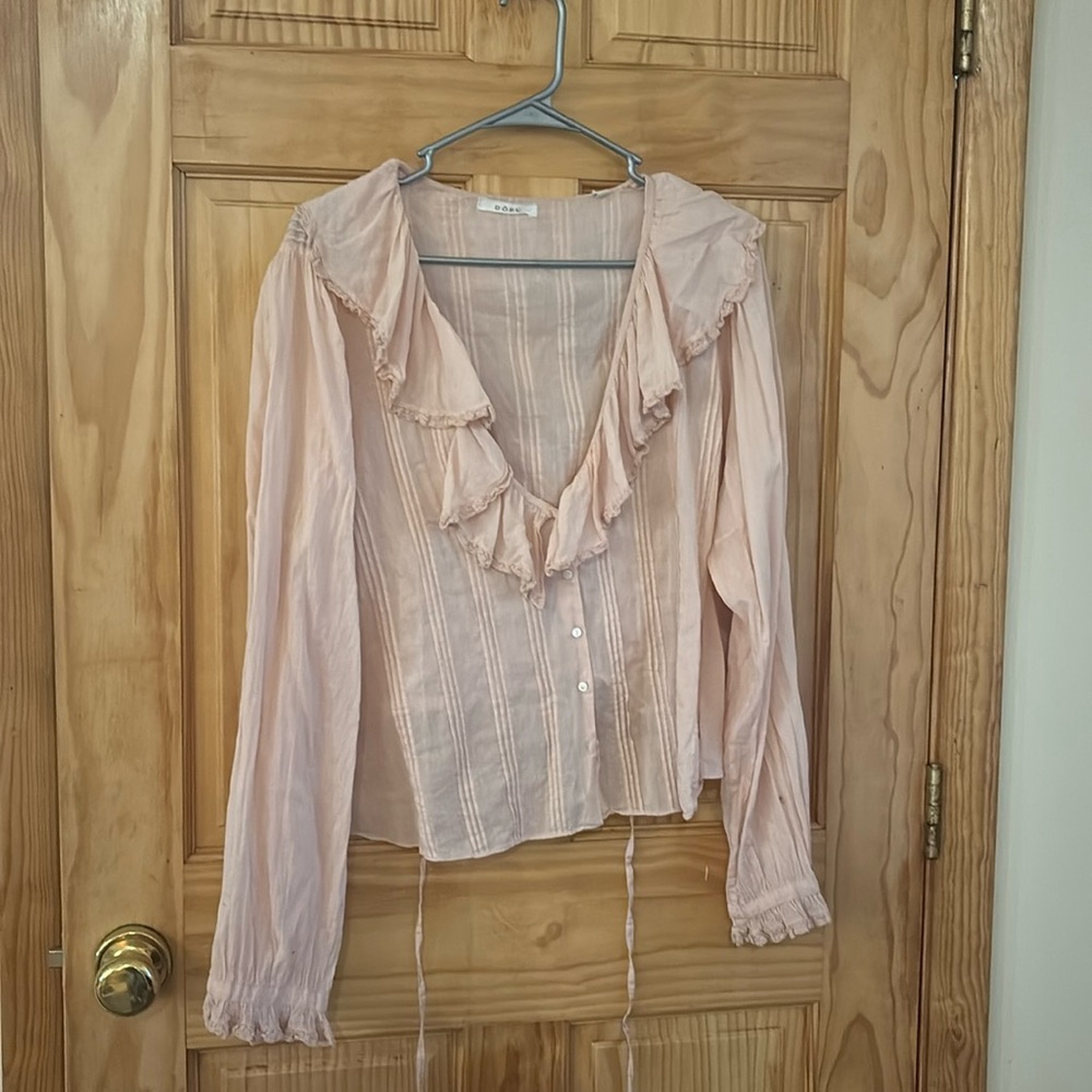 DOEN Lucille Top in Blush **read description**